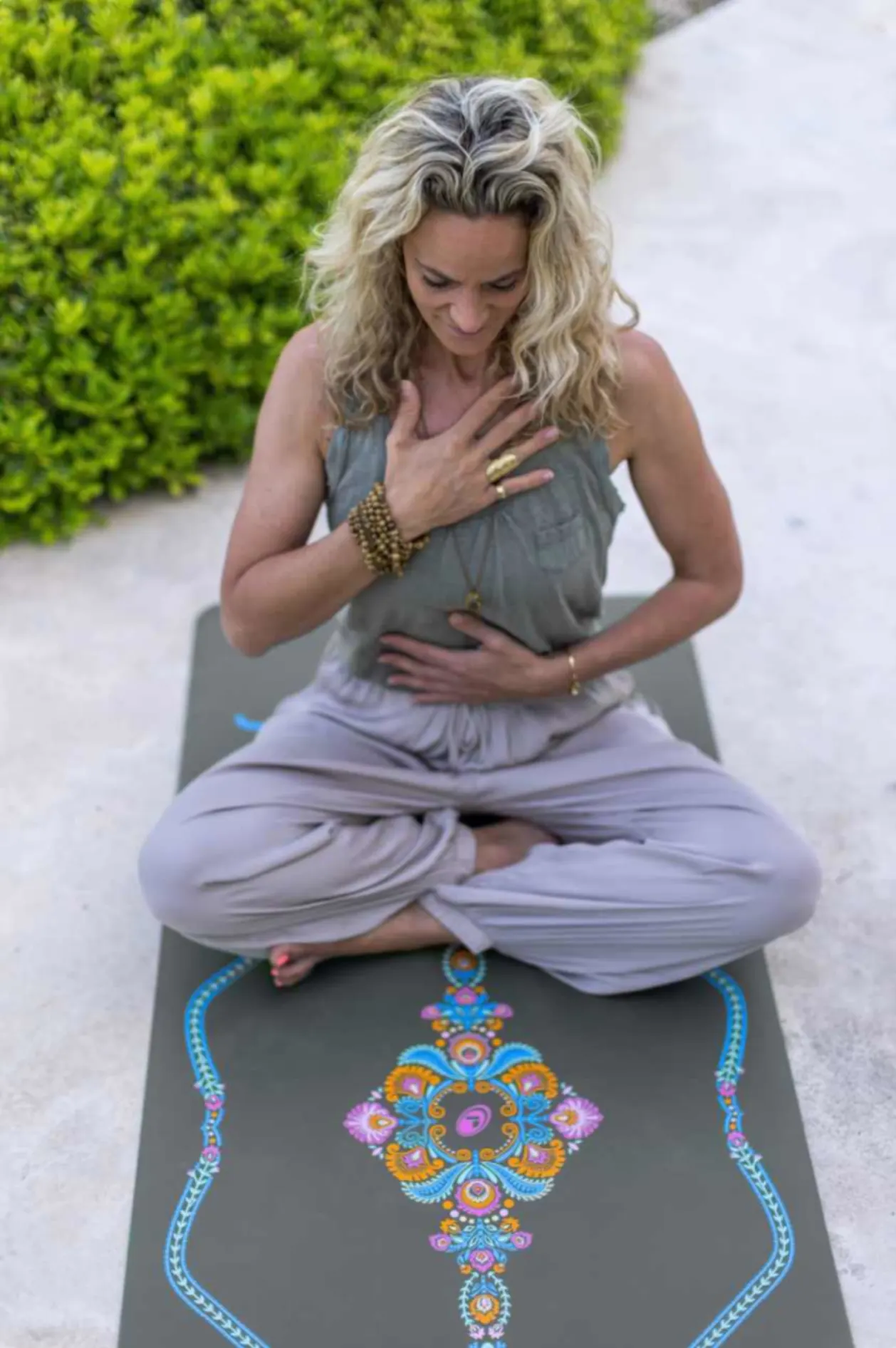 Liforme Mindful Garden travel yoga mat